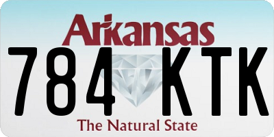 AR license plate 784KTK