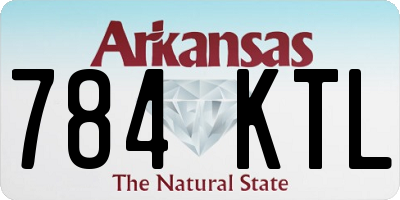 AR license plate 784KTL