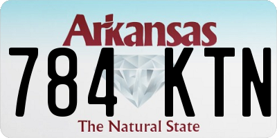 AR license plate 784KTN