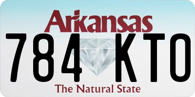 AR license plate 784KTO