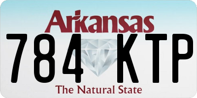 AR license plate 784KTP