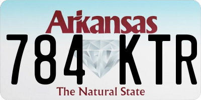 AR license plate 784KTR