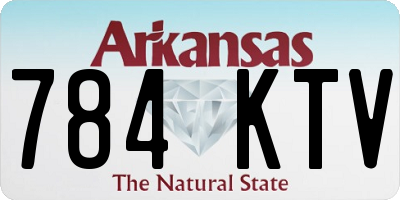AR license plate 784KTV