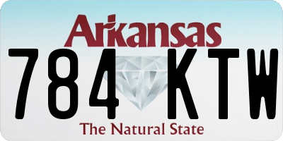 AR license plate 784KTW