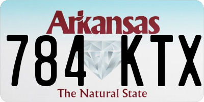 AR license plate 784KTX