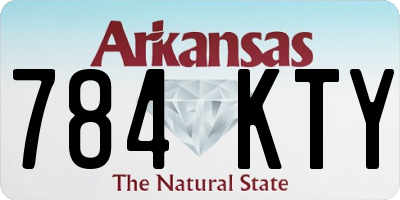 AR license plate 784KTY