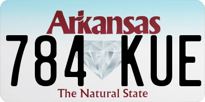 AR license plate 784KUE