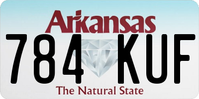 AR license plate 784KUF