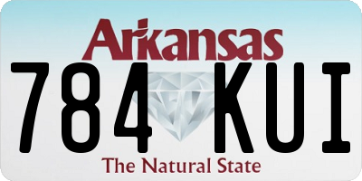 AR license plate 784KUI