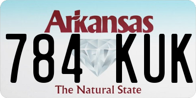 AR license plate 784KUK