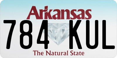 AR license plate 784KUL