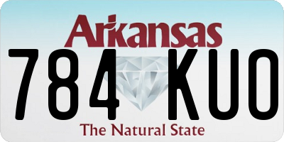 AR license plate 784KUO
