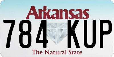 AR license plate 784KUP