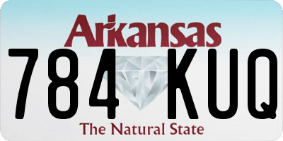 AR license plate 784KUQ
