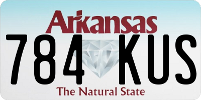 AR license plate 784KUS