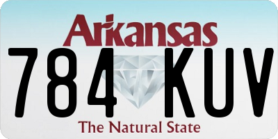 AR license plate 784KUV