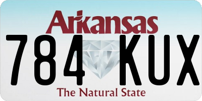 AR license plate 784KUX
