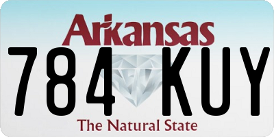 AR license plate 784KUY