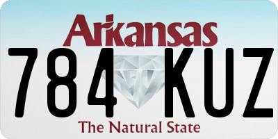 AR license plate 784KUZ
