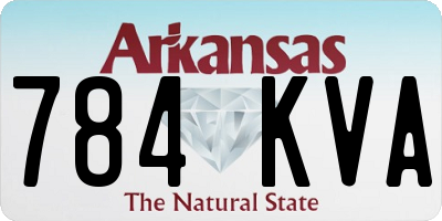 AR license plate 784KVA