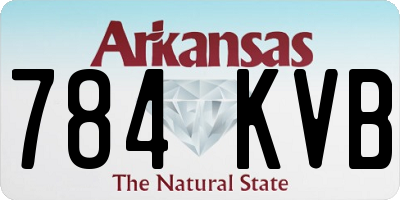 AR license plate 784KVB