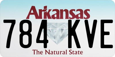 AR license plate 784KVE