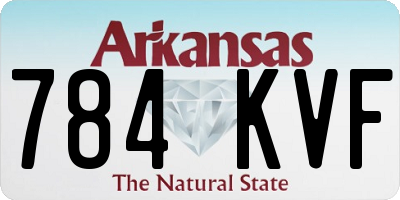 AR license plate 784KVF