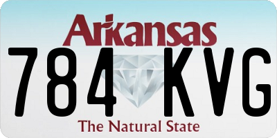 AR license plate 784KVG