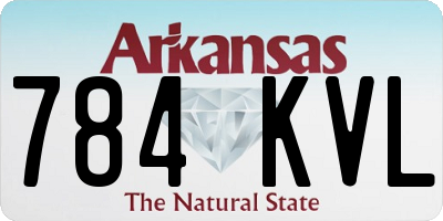 AR license plate 784KVL