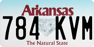 AR license plate 784KVM