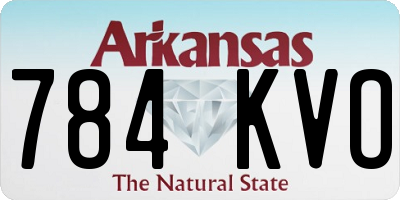 AR license plate 784KVO