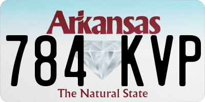 AR license plate 784KVP
