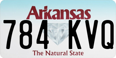 AR license plate 784KVQ