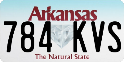 AR license plate 784KVS
