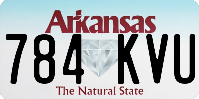 AR license plate 784KVU