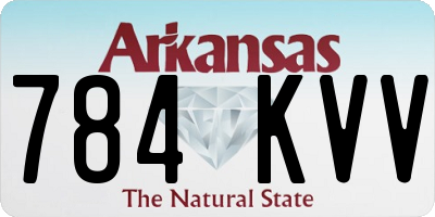 AR license plate 784KVV