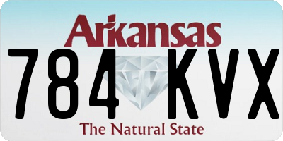 AR license plate 784KVX