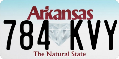 AR license plate 784KVY