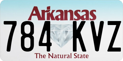 AR license plate 784KVZ