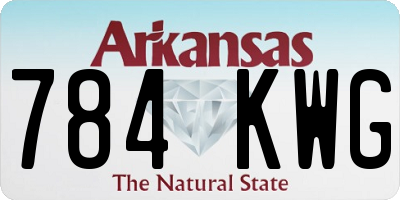 AR license plate 784KWG