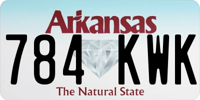 AR license plate 784KWK