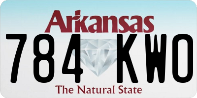 AR license plate 784KWO