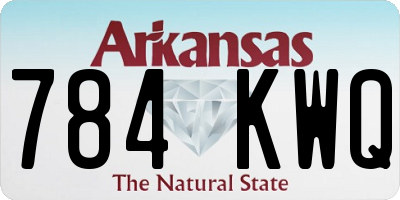 AR license plate 784KWQ