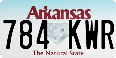 AR license plate 784KWR