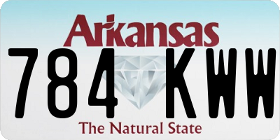 AR license plate 784KWW