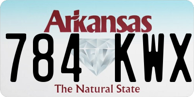 AR license plate 784KWX