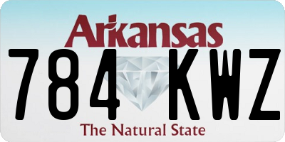 AR license plate 784KWZ
