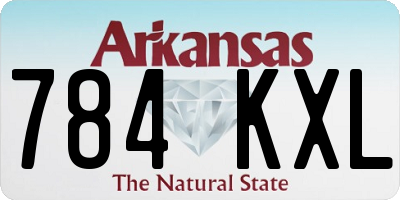 AR license plate 784KXL
