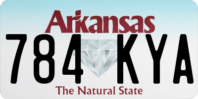 AR license plate 784KYA