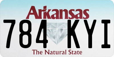 AR license plate 784KYI